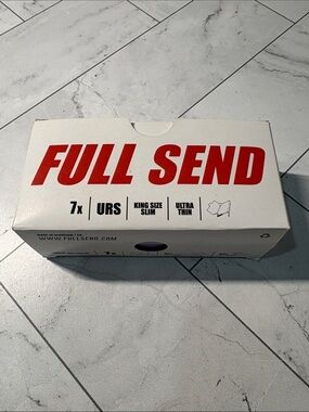 FULL SEND King Size Slim Ultra Thin Box Rolling Papers Limited Edition #7